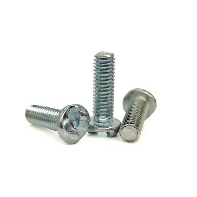 China Blue Zinc Plated Carbon Steel One-Way S-Slot Security Screw – Tamper-Proof Design for Fence Panels for sale