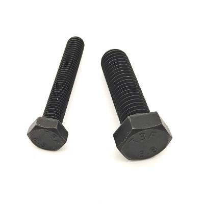 China Black Zinc Plated 8.8 Hex Bolt – M8/M10 Semi-Thread & IATF 16949 Certified for sale