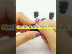 Combination quick release component testing