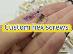 Non-standard customized hexagon screws