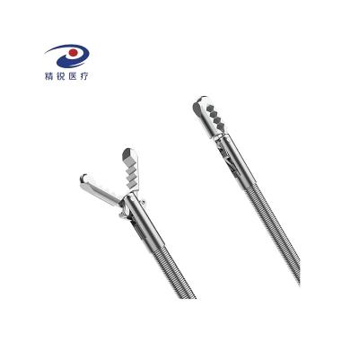 China Amazon Hot Selling Stainless Steel Manufacturer Disposable Alligator Jaw Grasping Forceps Disposable Foreign Body Forceps Forceps for sale