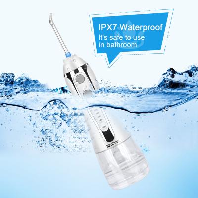 China 2022 New IPX7 Water Proof Tender Water Flosser IPX7 Waterproof Rechargeable Cordless Dental Teeth Cleaning Device for sale