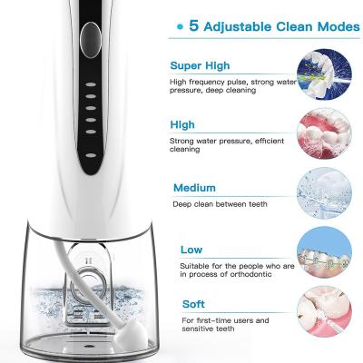 China Hot IPX7 Water Proof 2022 Trend Water Flosser Electric Teeth Cleaning Hf-9p Cordless Water Flossers for sale