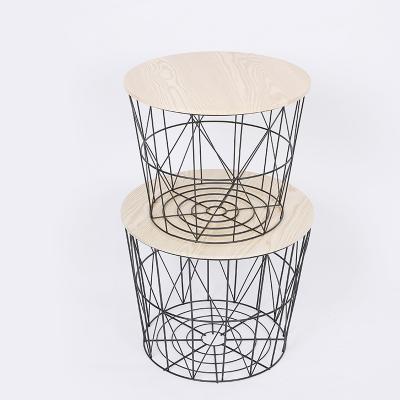 China Living room furniture storage basket MDF coffee table viable multifunctional high quality coffee dining table for sale