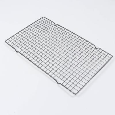 China Factory Supply Sustainable Kitchen Baking Non Stick Stainless Steel Rack Bakery Wire Mesh Cooling Rack Cooling Tray for sale