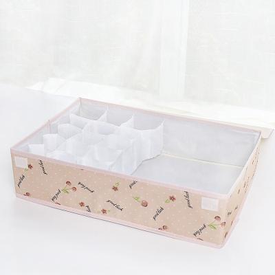 China Collapsible Folding Cloth Underwear Storage Bras Cloth Storage Foldable Clothing Drawer for sale