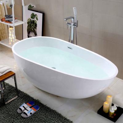 China White Material Eco-friendly Modern Free Standing Tub Shower Tub Tub Solid Outdoor Bathtub Basic For Adults for sale