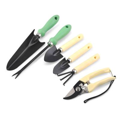 China Garden Tool Gardening Plants Kit Durable 6pcs Set Hand Shovel Trowel Rake Garden Tool for sale