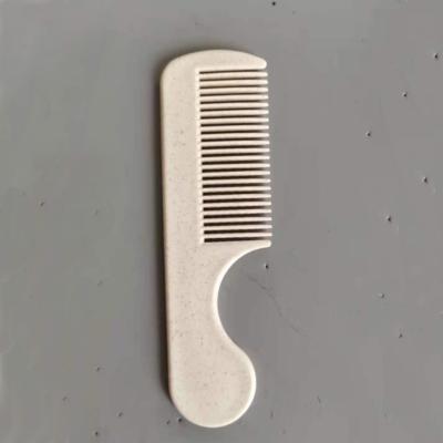 China Custom Wheat Straw Kids Small Hair Comb Label Flat Carbon Wheat Comb for sale