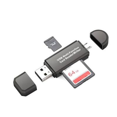 China ABS OTG MINI USB 2.0 Micro SD Card Reader +OTG Card Micro TF Card Memory Card Reader Adapter U Disk Laptop Computer Accessories for sale