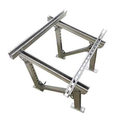 China Solar Strut Channel Supported Installation Solar Pv Bracket For Frameless Roof Module for sale