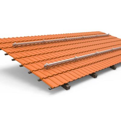 China Universal Compatibility Solar Pv Aluminium Mounting Rail Withstand Temperatures And Strong Winds for sale