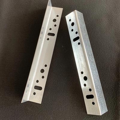 China Chemical Resistant Rockwool Sp Fixing Brackets Silvery Metal Right Angle for sale