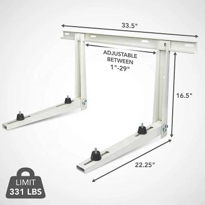 China Aire acondicionado universal soporte de montaje de pared 200 libras capacidad de peso fácil de instalar en venta