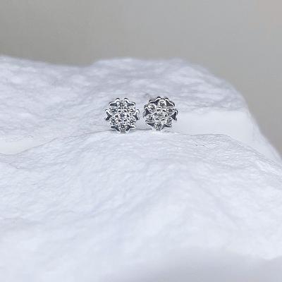 China CLASSIC Women Men Classic Cute Flowers Rose Earrings 925 sterling silver jewelry 925 sterling silver Earrings for sale