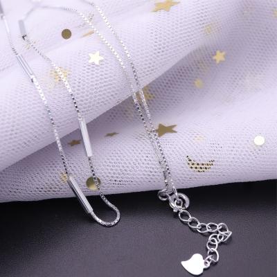 China CLASSIC SayYes 18 Box Chain Silver Chain 925 Sterling Silver Necklace Box Chain Silver 925 for sale