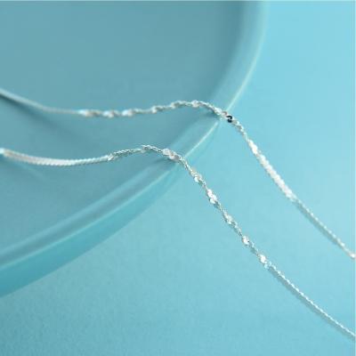 China CLASSIC SayYes 16 18 Serpentine Flat Snake Chain Silver Chain 925 Sterling Silver Necklace Serpentine Chain Silver 925 for sale