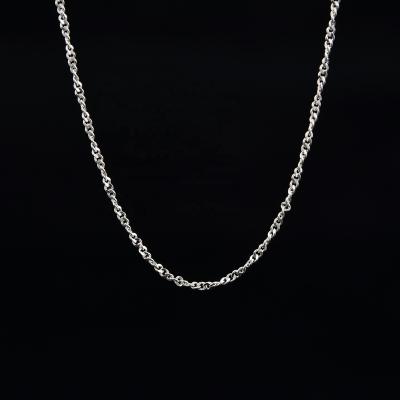 China CLASSIC SayYes 16 18 Singapore Chain Silver Chain 925 Sterling Silver Necklace Silver 925 for sale