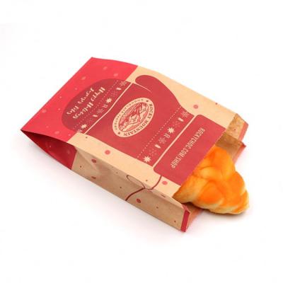 China Recyclable High Quality Low Price Kraft Paper Food Takeout Paper Bag for sale