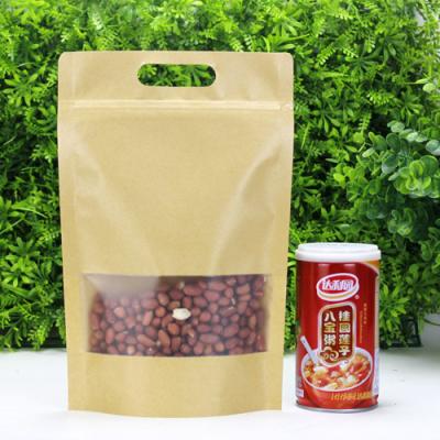 China Food Grade Kraft Paper Bag Tea and Melon Seeds Specialty Bag Disposable Self Sealing Local Handbag for sale