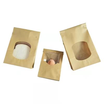 China Disposable Tin Tie Paper Bag Coffee Tea Cookie Kraft Paper Window Covered Seal Gasket for sale