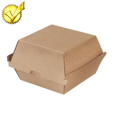 China Recyclable Custom Biodegradable Takeout Fries Lunch Custom Fast Food Wrapping Paper Hamburger Packaging Box for sale