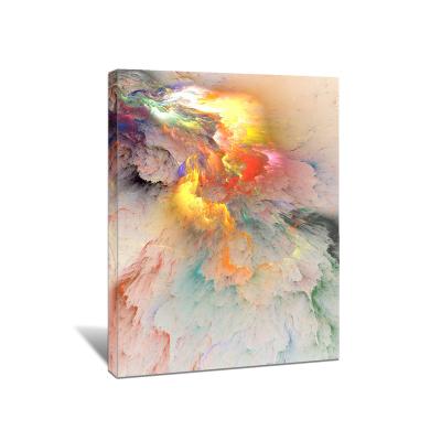 China Newest Abstract Colorful Cloud Suite Style Canvas Print High Quality Abstract Oil Painting For Living Room Decor Custom Canvas Painting for sale