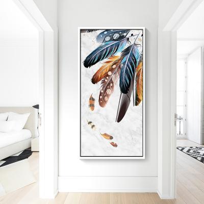 China Beautiful High Quality Abstract 3D Peacock Feathers Oil Painting On Canvas Abstract Oil Paintings For Living Room Wall Decor Modern Art for sale