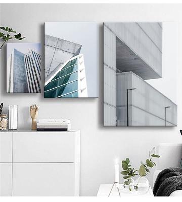 China Environmental Friendly No Framed Abstract Architecture Painting Home Decor Wall Art Painting Print On Canvas For Living Room for sale