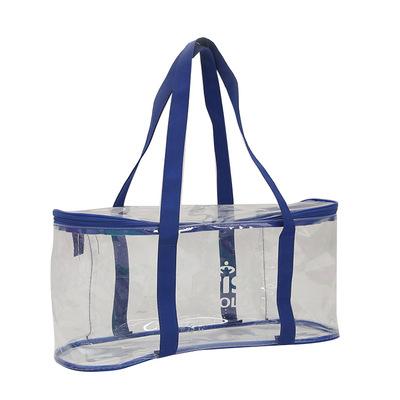 China Fashion PVC Clear Weekender Clear PVC Travel Bag Reusable Waterproof Gym Woman Bag Transparent Duffel Bag for sale