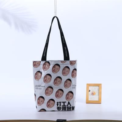 China Wholesale Reusable Waterproof Washable Paper Bag Custom Prints Custom Handbags Shopping Bags With Logo for sale