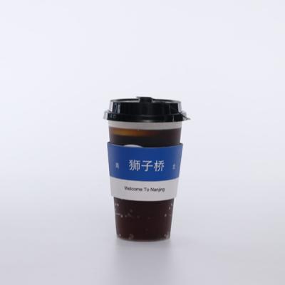 China Recyclable Disposable Paper Coffee Cup Holder Paper Cup Holder Custom Cup Sleeve for sale