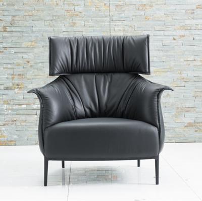 China Modular Black Color One Seater Fabric Modern Sofa Chair Living Room Chair for sale