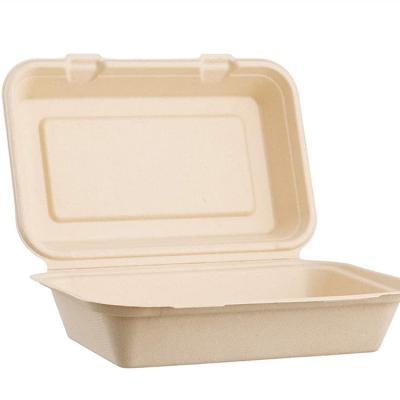 China Eco-friendly Biodegradable Bagasse Sugar Cane Pulp Disposable Food Bowl For Restaurant Take Out Food for sale