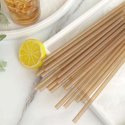 China Amazon Hot Selling 100 Pack Biodegradable Sugar Cane Biodegradable Drinking Straws PLA Free for Cafe Restaurant for sale