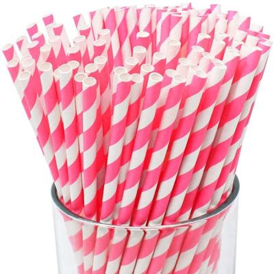 China Eco Friendly Eco Friendly Wholesale Aluminum Foil Straw Supply Colorful Tropical Kraft Paper Straws for sale