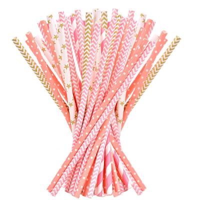 China Food Grade Eco - Friendly Disposable Eco - Friendly Biodegradable Drinking Paper Straws for sale