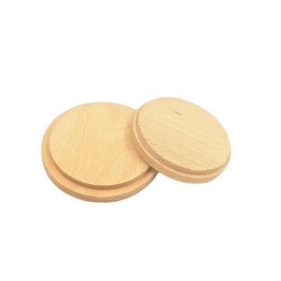 China Eco-friendly Compostable Natural Biodegradable Reusable Bamboo Jar Lids With Straw Hole For Drinking Glass Bottles for sale