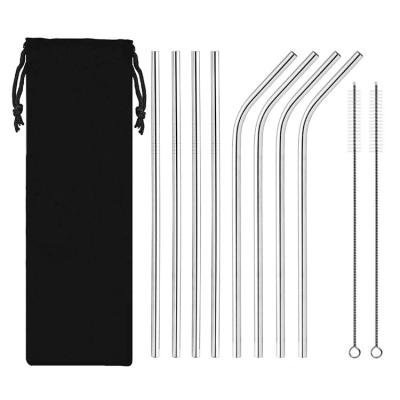 China Reusable Stainless Steel Metal Straws Food Grade ECO-FRIENDLY Various Length For Drinking Cold Beverage for sale