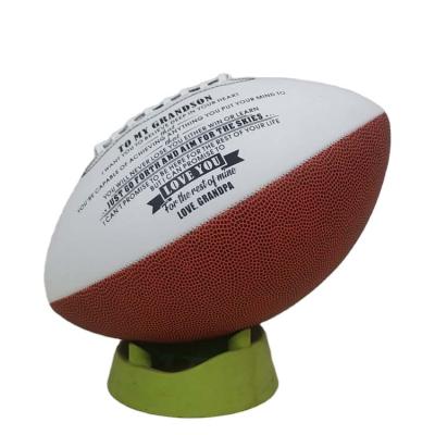 China Newest Durable Football 9 Standard Size Machine Pitched American Football PU Material Sports League Game Training Ball for sale