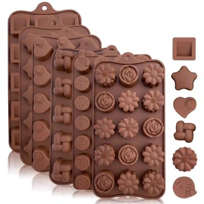 China Stocked Christmas Shape Design Cookie Forming Decorating Baking Trays Xmas Chocolate Mold Gingerbread Man Christmas Candy Mold for sale