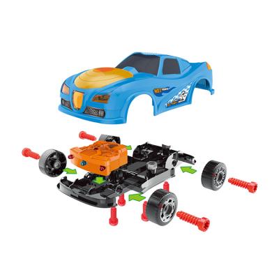 China Build your own racing car with electric drill take apart toys stretch - to build your own Toy Kid Electric Car DIY kits for boys and girls with light and sound for sale