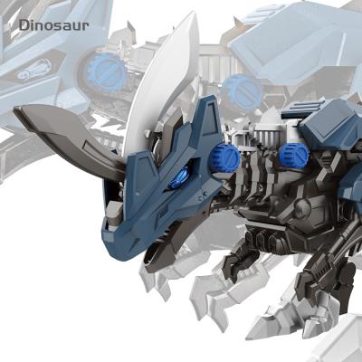 China Walking Dinosaur Robot AS 1 New 35 Walking Robot Assembling 3d Puzzle Set Dinosaur Toy Building Block DIY Sets For Kids for sale