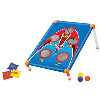 China Bean Bag Toss Game with 3 Bags and 3 Balls Hot Selling Kids Toys Corn 5 Hole Bean Bag Target Toss Game Set and Cornhole Bags for Kids for sale