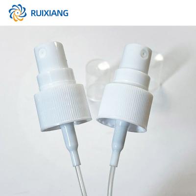 China Non Spill RUIXIANG Plastic Cosmetic Packaging Acrylic Lotion Sprayer Pump Glass Bottles Cosmetic Spray 20mm for sale