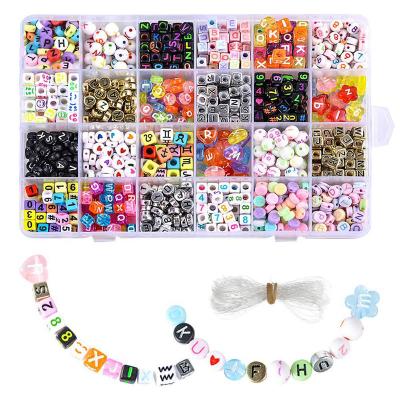 China Letter Beads Hot Sale Jewelry Making Kit Beads For Bracelets Bead Craft Kit Set Glass Pony Seed Letter Beads for sale