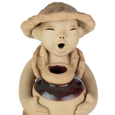 China China Customized High Quality Handmade Porcelain Doll Bribe Boy Figure Sculpture Ornament for sale