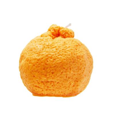 China Wholesale Eco-Friendly Business Hot Party Amazon Statue Jar Manual Soybean Orange Home Wax Scented Candle Novelty Votive Candles for sale