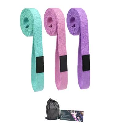 China Polyester fabric Set of 3 Fabric hip circle Resistance bands Resistance Loop Bands long Fabric Band for Home Workout for sale