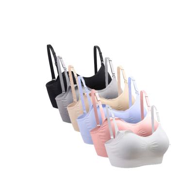 China Pregnant Women Seamless Nursing Sports Bra Maternity Maternity Bra Breathable Nursing Bra for sale